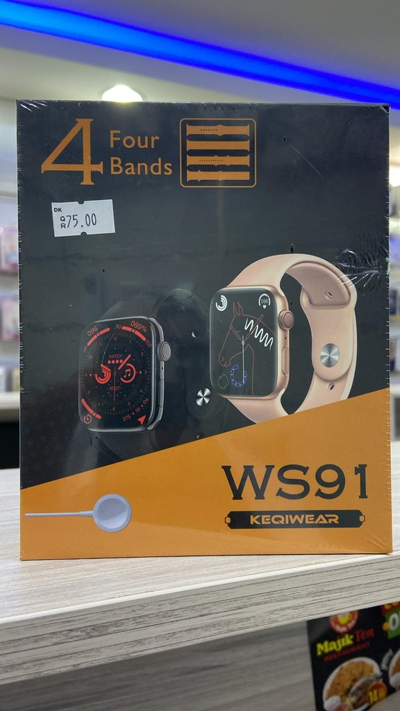 KEQIWEAR WS91 Smart Watch 4 Bands ساعة KEQIWEAR WS91 الذكية بأربعة أحزمة
