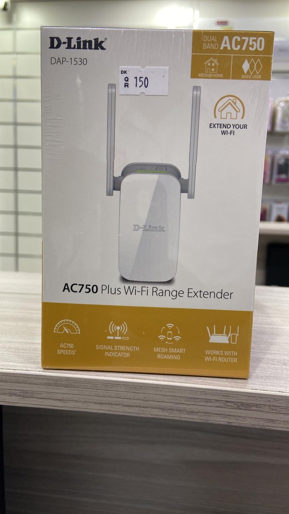 D-LINK DAP-1530 AC750 Plus Wi-Fi Range Extender موسع نطاق واي فاي D-LINK DAP-1530 AC750 Plus