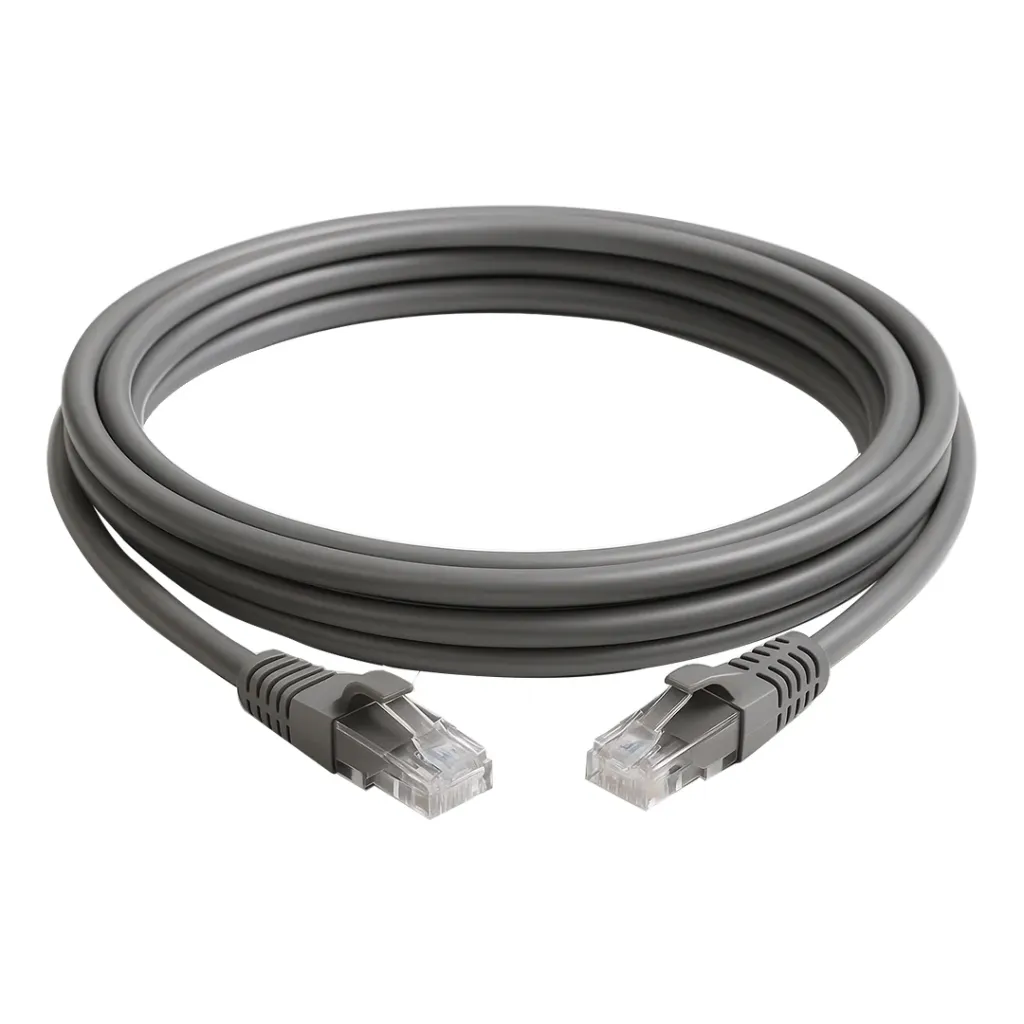 1.5m CAT6 Ethernet Cable - Grey CAT 6 Gigabit Ethernet Wire -250MHz 100W PoE RJ45 UTP Network/Patch Cord Snagless w/Strain Relief Individually Tested